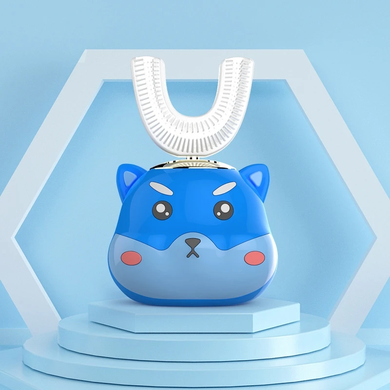 Ultrasonic Electric Toothbrush Food Grade Silicone Brush Head for Children 360 Degree Cartoon Cute Pet U-shaped Teeth Care Ultrasonic Electric Toothbrush Food Grade Silicone Brush Head for Children 360 Degree Cartoon Cute Pet U-shaped Teeth Care