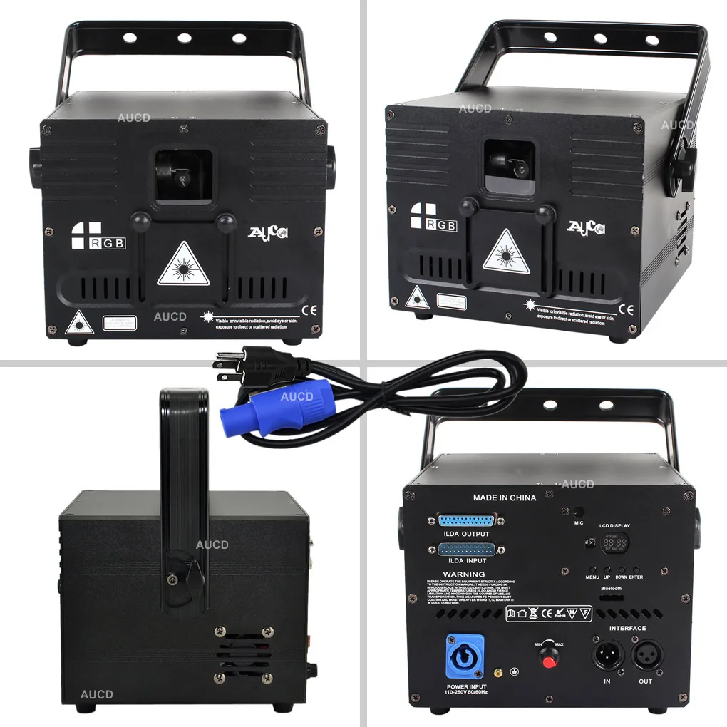 1 Вт RGB Colorfull ILDA редактор анимации сканирование луч белый лазерный проектор свет DMX