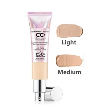

Women Cosmetics CC+ Cream Oil-Free Matte 32ml Poreless Finish Full Coverage Cream Hydrating Serum Concealer Make Up By Epacket
