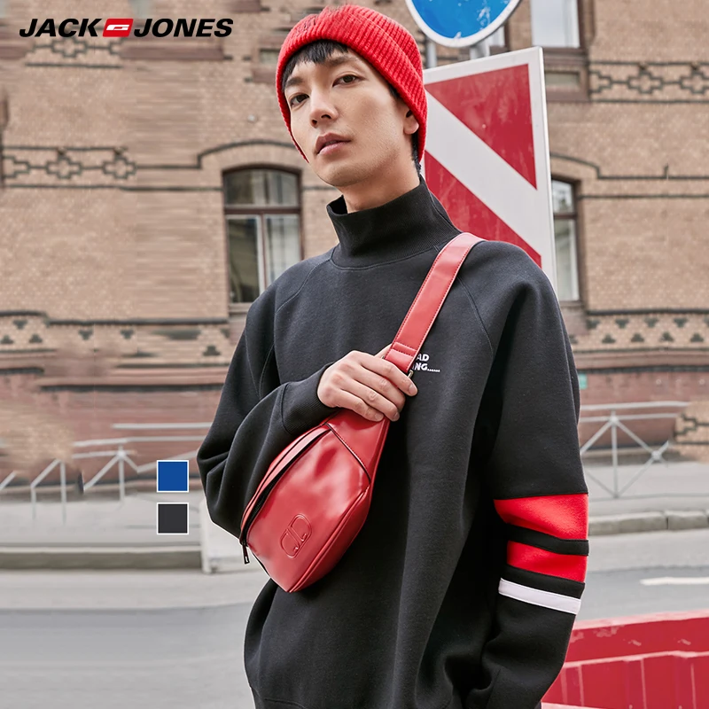 Мужской свитер пуловер с вышитыми буквами Jack Jones | 219333521|Толстовки и свитшоты|