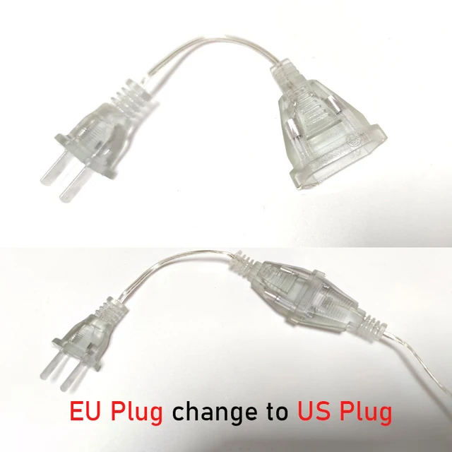 LED String Lights 3m Plug Extender Wire Extension Cable USB/EU/US Plug For Street Led Garland DIY Christmas Outdoor Garden