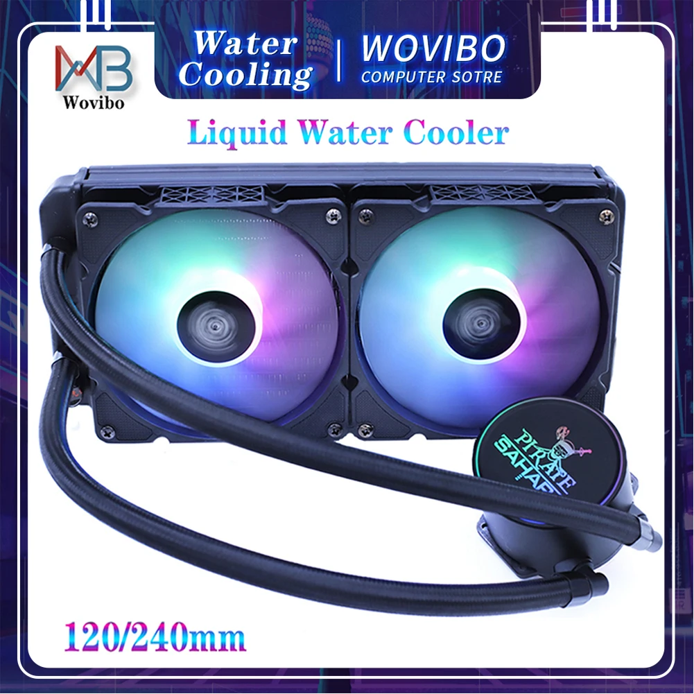 CPU Water Cooler High Performance 300W TDP Liquid Cooling Radiator 120mm 240mm Fan For 115x 1200 2011 x79 X99 AM4 Ventilador