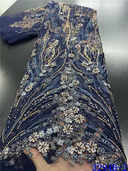 

Bridal Beads Lace Fabric High Quality 3d Lace Fabric Embroidery Tulle Lace For African French Lace Fabric For Party 3294B