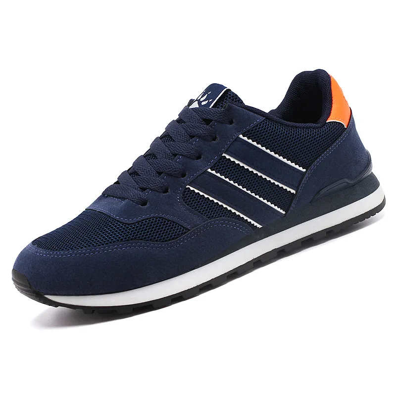 

2019 Mesh Breathable Casual Shoes Men Fashion Sneakers Basic Low-cut Lace-up Spring/Autumn New High Quality Plus Size 39-44