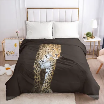 

3D Comforter Case Leopard Duvet Covers Quilt Cover Bed Linen Bed Linen Bedding Bag Sets King Queen Full Twin Size Bedding Bag