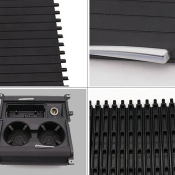 

Roller Center console shutter Blind Rear+Front For BMW X5 X6 E70 E71 2007-2014 Black