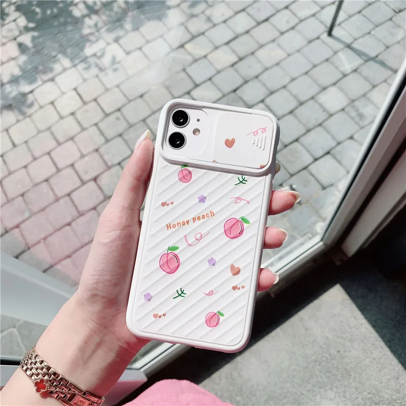 Cute Cartoon Camera Phone Case For iphone 11 Pro Max 7 8 plus XR X XS max SE 2 Back Cover Funny Cute Strawberry Peach Soft Cases Cute Cartoon Camera Phone Case For iphone 11 Pro Max 7 8 plus XR X XS max SE 2 Back Cover Funny Cute Strawberry Peach Soft Cases