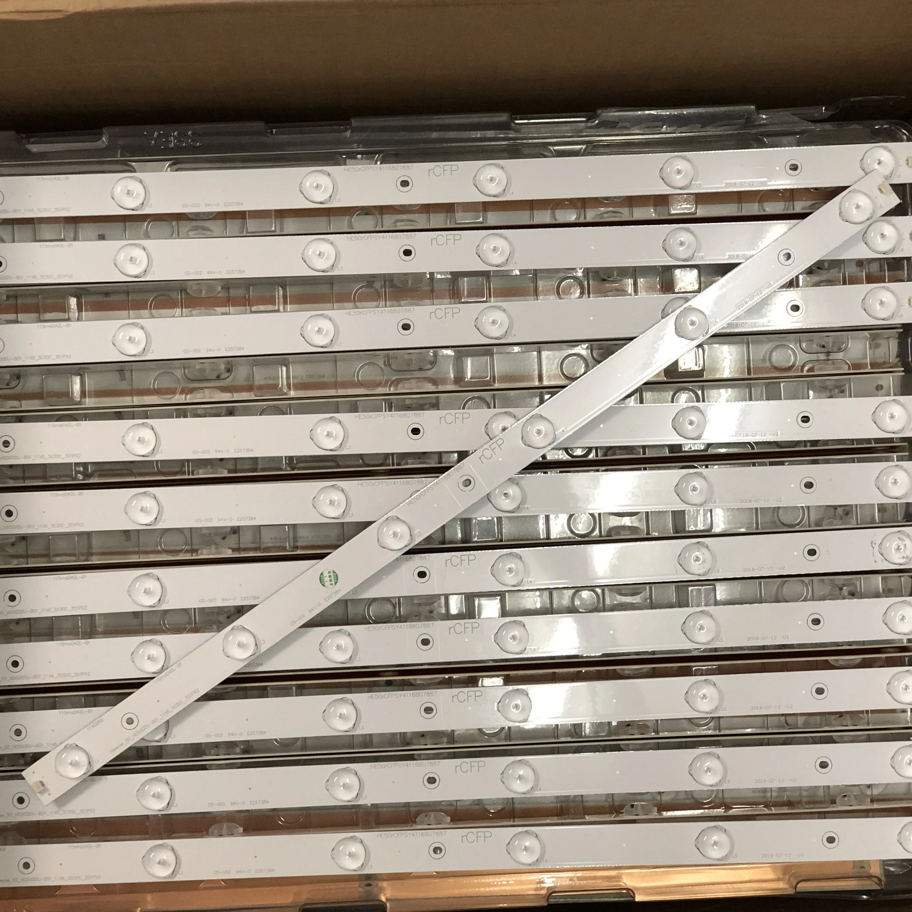 New 11 PCS/set 6LEDs 503mm LED backlight strip for Hi sense HD500DU-B01 RSAG7.820.6311/ROH LED50EC620CA