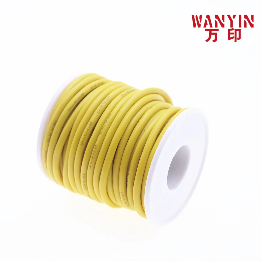 Fio de cabo de silicone macio, alta