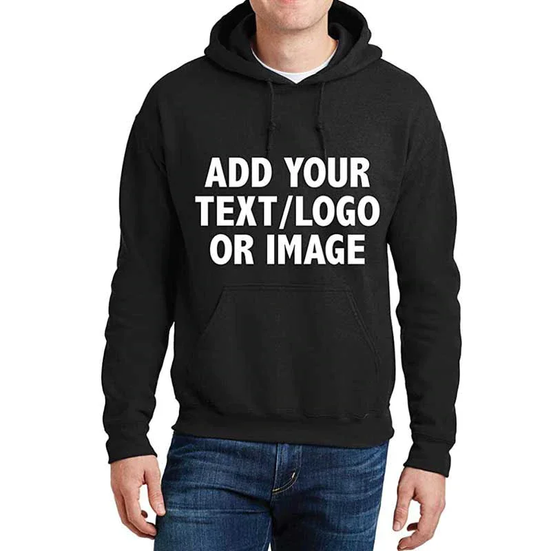 Custom Hoodies Logo Mens Hoodie for Men Women Spring Autumn Personalized Custom Cotton Casual Long Sleeve Sweatshirt