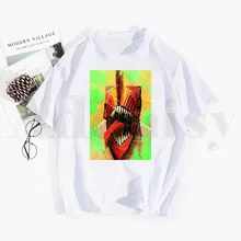 

Chainsaw Man Manga Japanese Anime Pochita Makima Tshirt Hip Hop Girl Print Top Tees Harajuku Tshirts Fashion Summer T-shirt