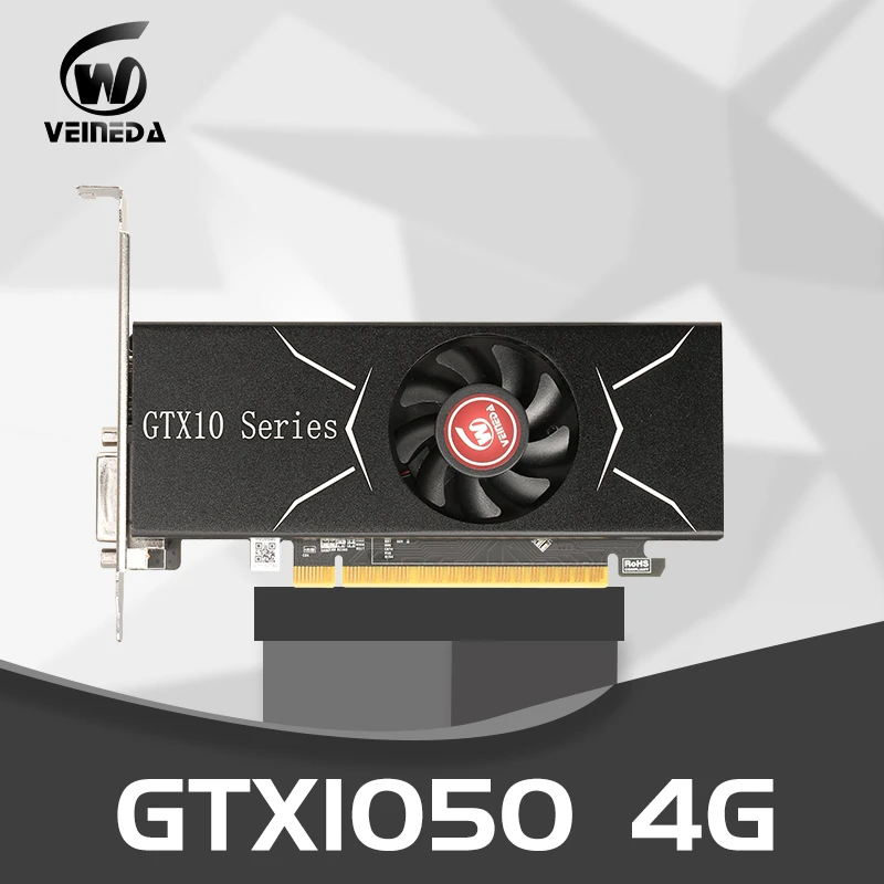 VEINEDA Graphics Cards GTX 1050 4GB 128Bit GDDR5 low Profile Video Card gtx1050 for nVIDIA Geforce games Strong than gtx960 4gb graphics cards computer