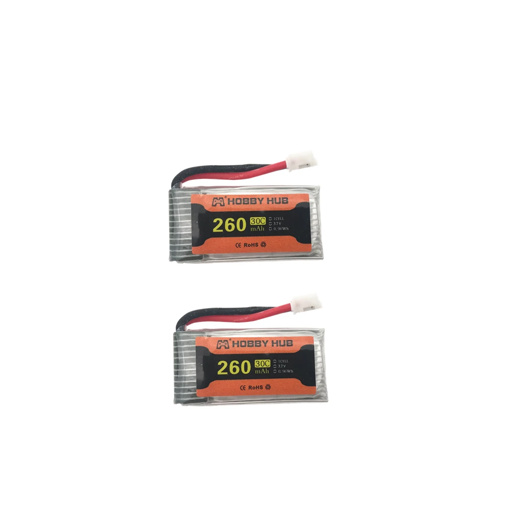 Батарея для JJRC H36 батарея 3,7 V 260mAh для E010 E011 E012 E013 Furibee F36 RC Квадрокоптер части 3,7 v Lipo батарея - Цвет: Цвет: желтый