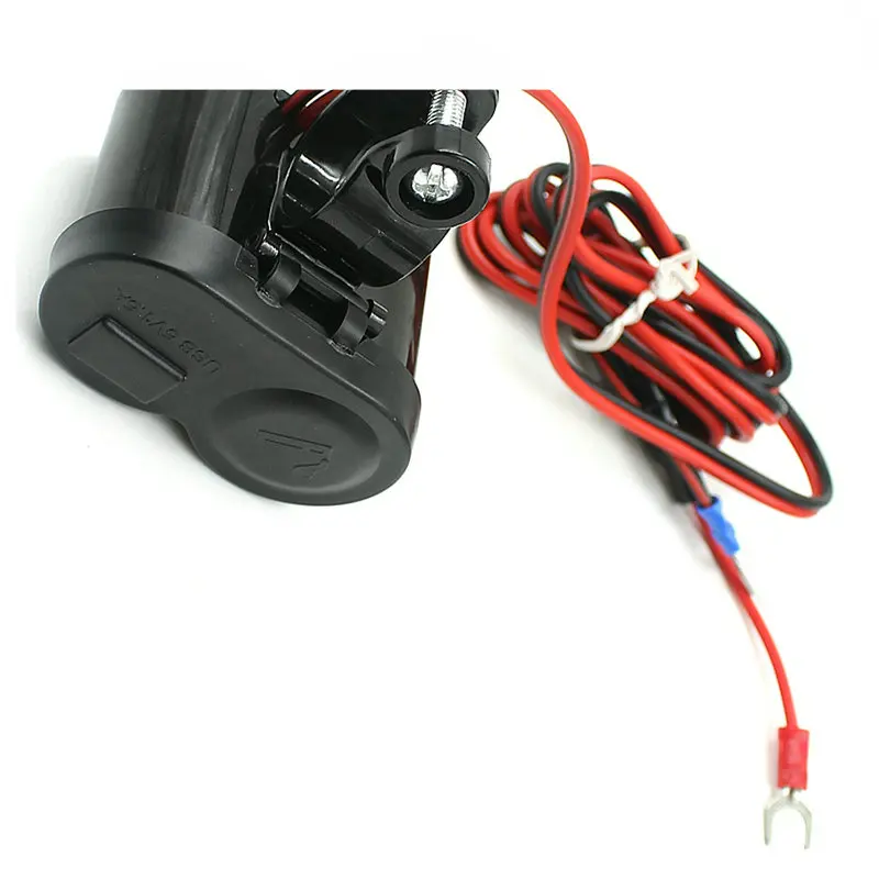DHL-Fedex-100-PCS-Waterproof-12V-Motorcycle-USB-Charger-And-Cigerate-Lighter-Adapters-Sockets (2)