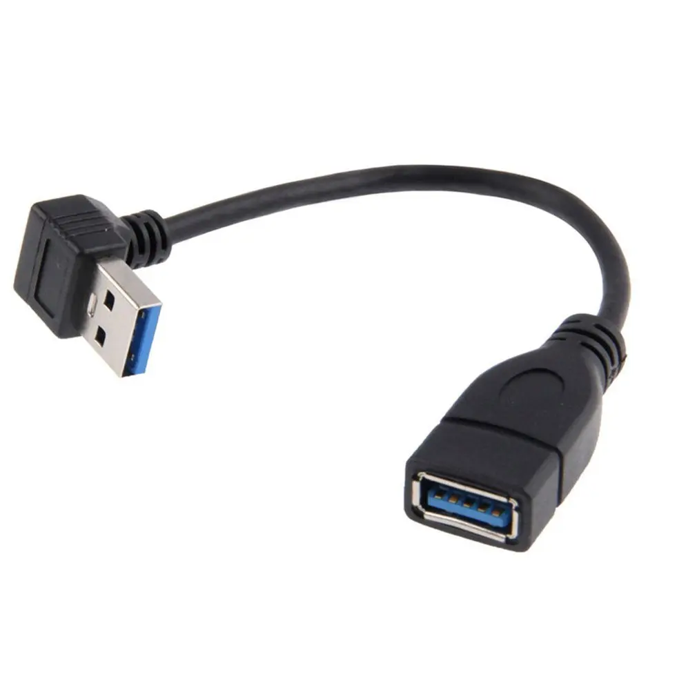 Синхронизация данных 90 градусов Usb 3,0 вниз Угловой Кабель-адаптер папа к женскому A для телефона ПК ноутбука динамик