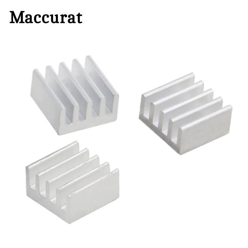 20Pcs/lot 9X9X5mm Cooling Radiator Adhesive On The Back Glue Cooler Electronic Chip Heatsink For A4988 Chip 8 pcs for raspberry pi aluminum heatsink heat sink computer cooler radiator for electronic chip heat dissipation cooling pads