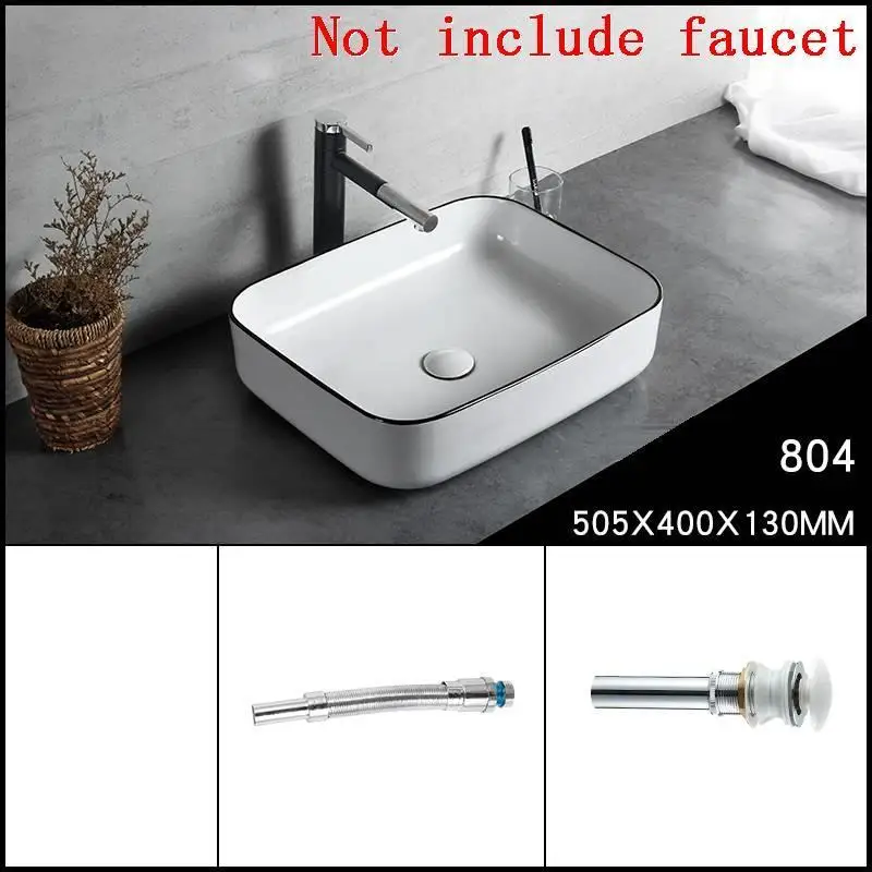 Version A Mano Bagno Lavatorio Sobre Encimera De Vanity Banyo Bassin Fregadero раковина для ванной комнаты Lavabo Cuba Pia Banheiro умывальник - Цвет: Version A