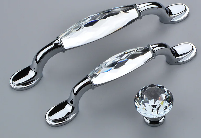 96128mm k9 crystal kitchen cabinet wine cabinet door handle gold drawer tv table bathroom cabinet knob 5 modern fashion deluxe (2)