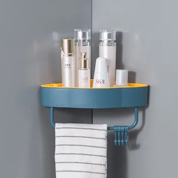 

Plastic Suction Cup Bathroom Kitchen Corner Storage Rack Organizer Shower Shelf prateleira almacenamiento y organizacion 2020