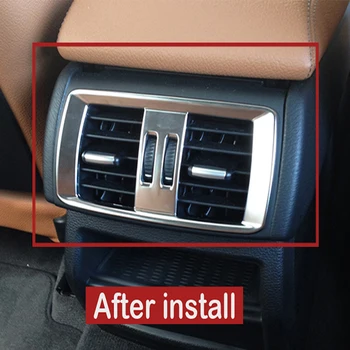 

Car accessories Silver ABS Chrome-Plated Rear Air Outlet Decorative Frame Cover Trim For BMW X3 F25 2011-2015