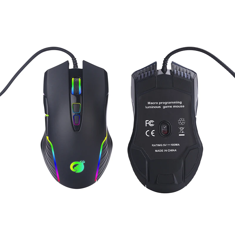 G4 USB Проводная RGB подсветка Marquee Macro Definition mouse для компьютерных игр 126 мм X 71 мм X 39 мм