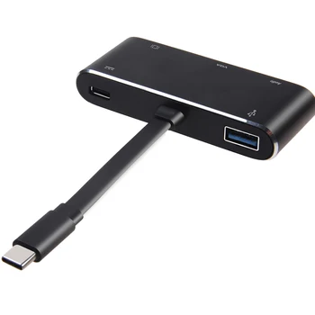 

Type-c To HD/VGA Video Audio Adapter Laptop To HDTV Projector Computer Screen Converter USB 3.0 Hub