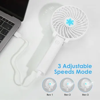 

Computer Peripherals Gadgets USB Rechargeable Mini Folding Fan for Handheld Desktop Portable Cooling Fan Adjustable Wind Speed
