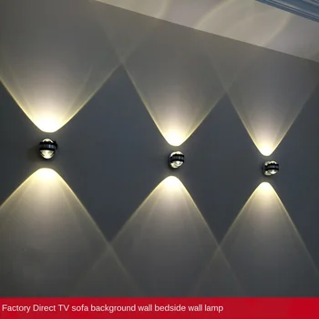 

Bedside Wall Light Bedroom Warm Pair of Wall Lights Led Simple Background Color Light Bar KTV Light Corridor Stairs vanity light