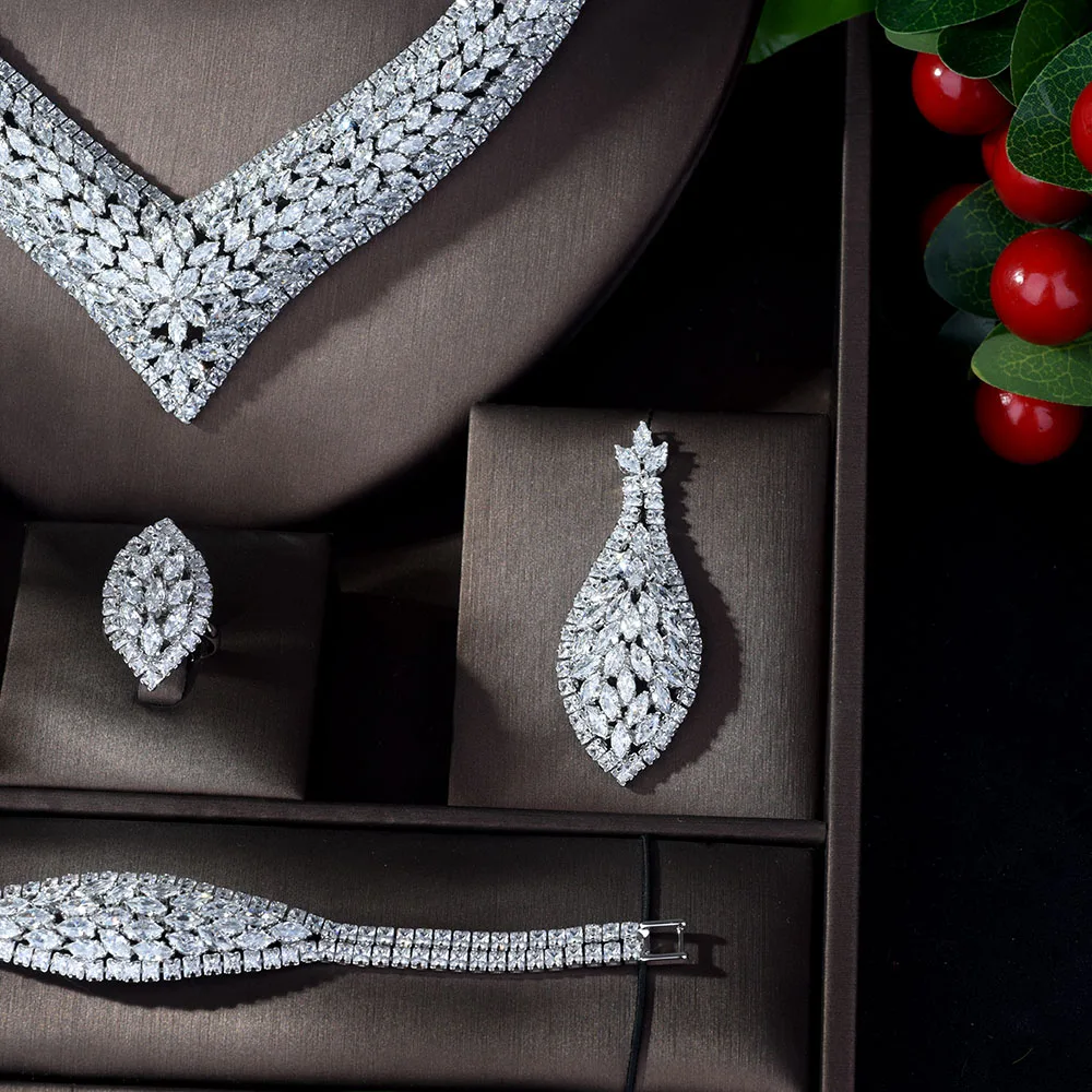 HIBRIDE Роскошные AAA CZ африканские Искусственные Свадебные циркониевые кристаллы