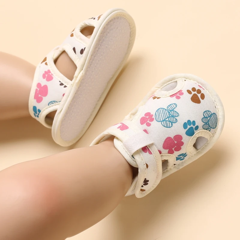 2021 NEW 0-18Months Kids Newborn Baby Boys Fashion Summer Soft Crib Shoes First Walker Anti Slip Sandals Shoes Soft Sole