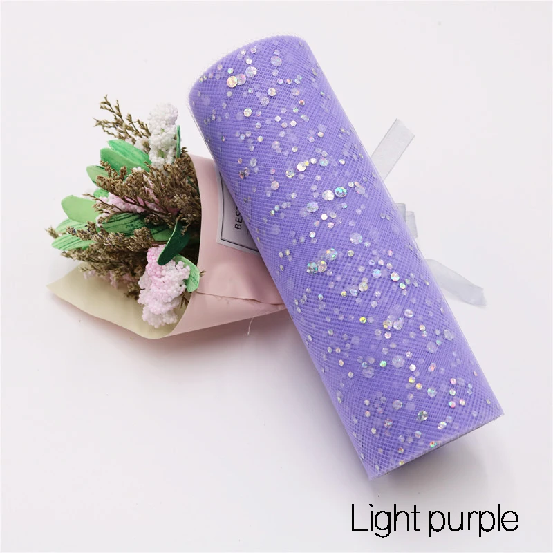 thumbnail image 1 of Rollo de tul con lentejuelas y purpurina para baby shower, 10 yardas, 15 cm, carrete, tutú, decoración de bodas, organza, láser, manualidades, suministros para fiestas de cumpleaños, 1 of 5