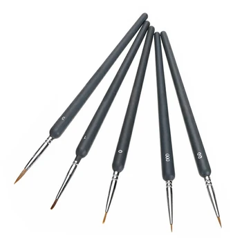 

5pcs/set DIY Beginner Painting Tool Artist Professional Detail Paint Brush Fine Tip Nail Art School Miniature Model Maker