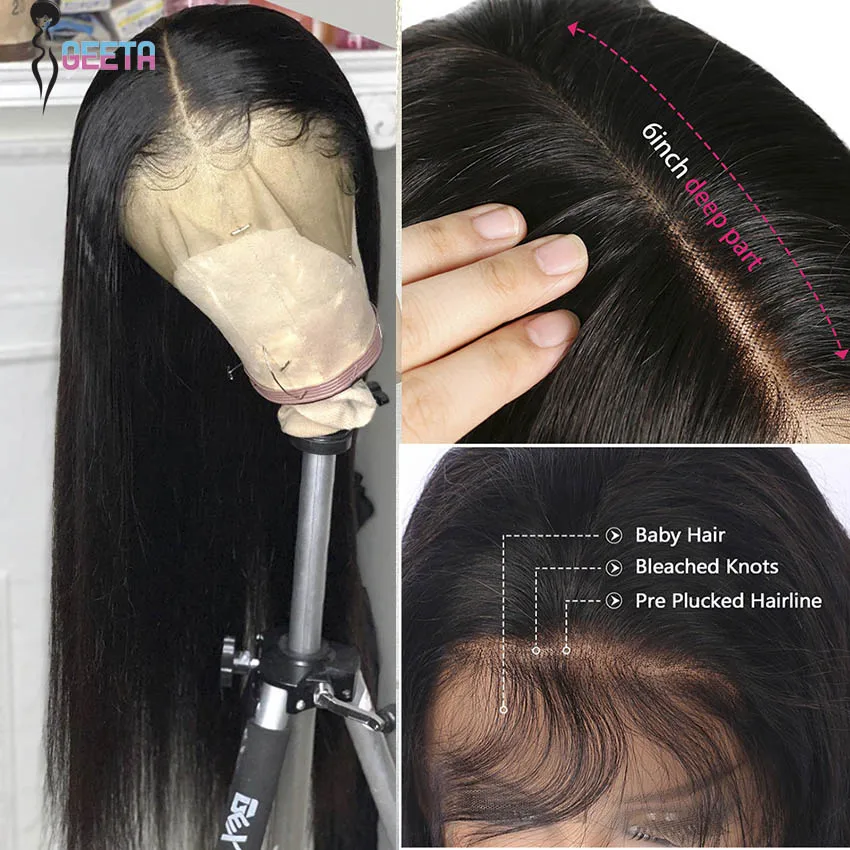 Parrucca di capelli umani lisci rosa Barbie per le donne parrucca anteriore  in pizzo HD Pre pizzicata 13 x4 13 x6 parrucca frontale nodi candeggiati  con i capelli del bambino - AliExpress