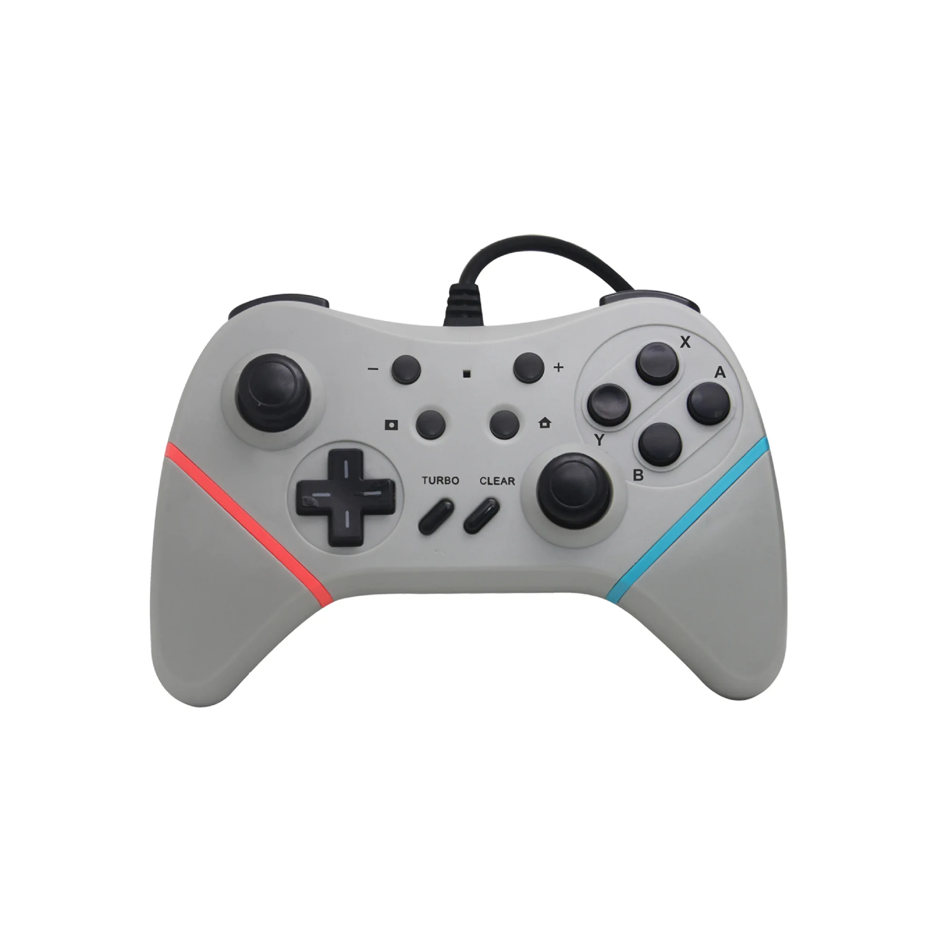 Серый OSTENT USB проводной Pro геймпад джойстик для nintendo Switch sony PS3 Android PC - Цвет: Серый