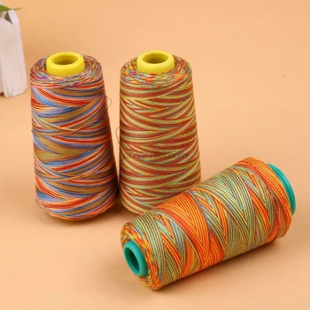 

3000 Yards Multicolored Graident Rainbow Polyester Embroidery Sewing Thread Stitching Yarn DIY Knitting Accessories