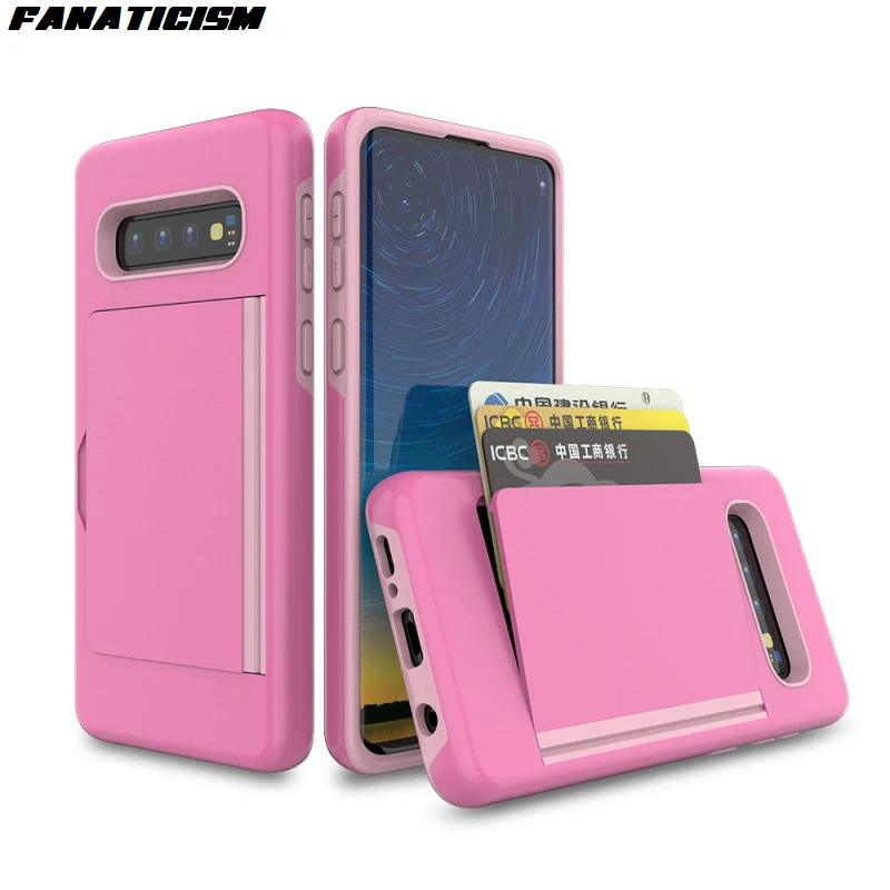 US $938.00 500pcs PCTPU Hybrid Flip Case Armor Shockproof Wallet Cases For Samsung Galaxy S10 Plus S10E 5G S10 Case Card Holder Back Cover