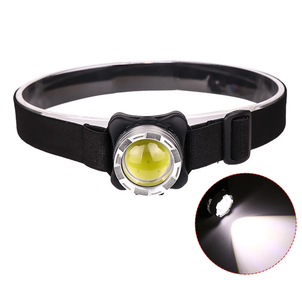 LED Headlight USB Rechargeable COB LED Flashlight Torch Camping Fishing Headlamp Waterproof Head Lamp White Red Lighting