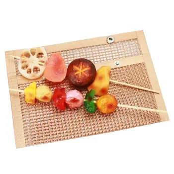 

4PCS BBQ Grill Mesh Bag, Non-Stick Bbq Grill Bag Grill Reusable Easy Clean Non-Stick Grid Grill Bag With Brush Baking, Barbecue1