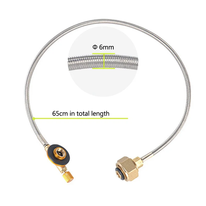 Adaptateur Propane Pour Camping - Connexion Poêle à Gaz & Brûleur Vers Bouteille GPL Plat/cylindrique