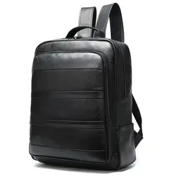 Многофункциональный мужской рюкзак в деловом стиле для ноутбука мужские кожаные рюкзаки модный рюкзак на плечо мужской анти вор 8878