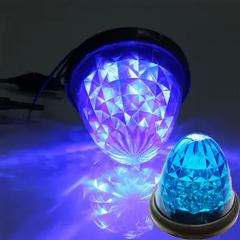 

4x Blue Beehive Side Marker Lights Grommet 16-LED Cab Sleeper Light Trailer 12V New And High Quality