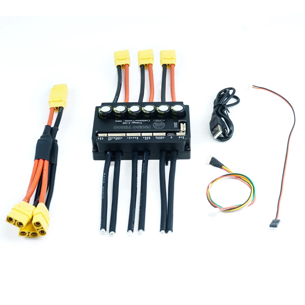 Flipsky FSESC75200 75 в мощный ток 200A ESC основа на Vesc с алюминиевым радиатором для робота