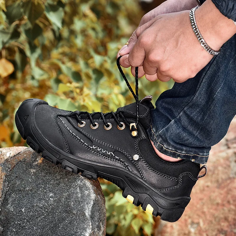 

New Top Quality Outdoor Shoes Men Sneakers Plus Size 44 %9918 Men's Casual Shoes Genuine Leather Men Soft Oxford Shoes