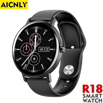 

AICNLY OEM Electronic R18 Smart Watch Men Sport Bracelets Wrist Fitness Tracker Band 1.3 inch IP67 Waterproof for Android IOS