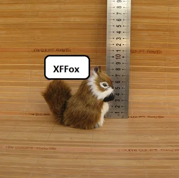 

mini simulation squirrel model polyethylene&furs real life sitting squirrel doll gift 9x5x9cm xf2246