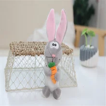 Jouet en peluche lapin Long 20 22CM nouveaux accessoires petite poupée en peluche cadeau porte clés animaux de dessin animé jouets pour enfants cadeau réconfortant