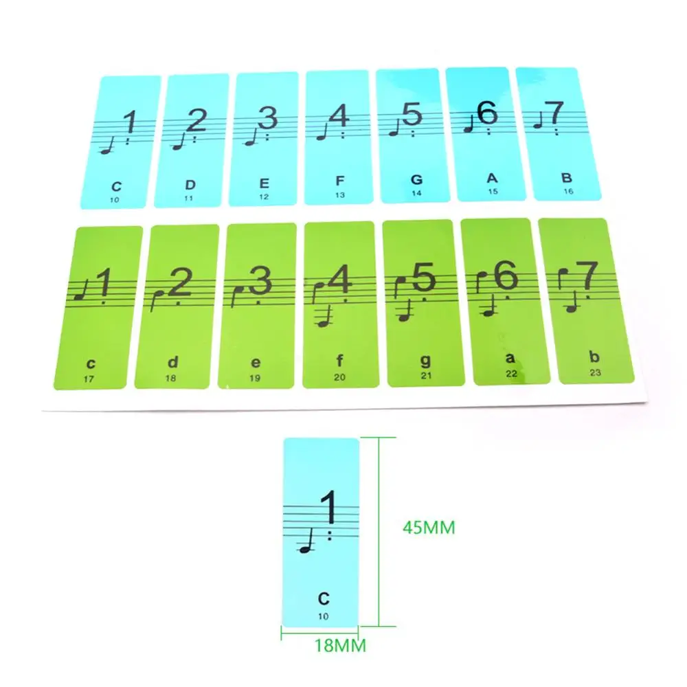 Клавиши, фортепианная клавиатура наклейки 88/61/51 общее электронное бумажное покрытие цветная клавиатура Музыка Примечание наклейки Наклейка в музыкальном стиле