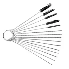 15 шт. Авто Автомобиль Мотоцикл карбюратор углеродная грязь струя удаляет чистящие игольчатая щетка чистящий комплект из нержавеющей стали чистящие щетки