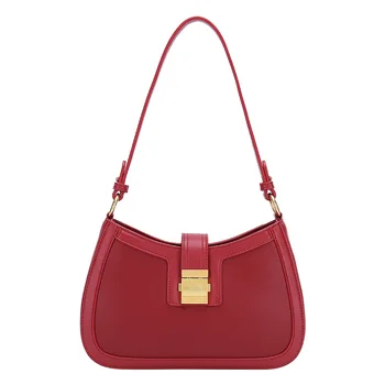 

Axillary Bag Women's 2019 New Simple Retro Design One-shouldered Strappy Small Square Bag Women's Bag