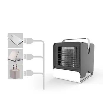 

Mini Air Cooler Negative Ion Air Conditioner Fan Dormitory Office Usb Small Air Cooler Fan Mini Size